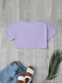 RueChic Tricou cu imprimeu cu fructe pentru fete