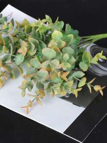 1 Cây Nhân Tạo, Lá Bạch Đàn Giả Hiện Đại, Cho Trang Trí Nhà - Màu vàng - Xem 4