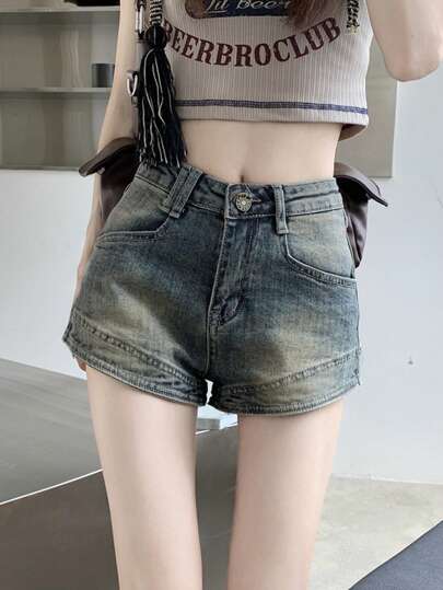 Men's Summer Casual Vintage Washed Denim Shorts