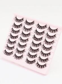 14 cặp lông mi DD Curl Natural Faux Mink Eyelash Công cụ trang điểm lông mi - màu đen - Xem 4