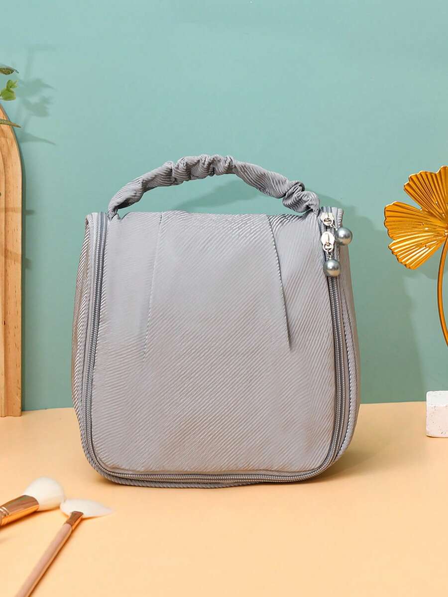 1入組雲朵造型便攜式雙用途化妝包 - 灰色 - 查看 1