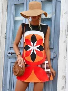 Aveloria Geo Print Tank Dress