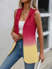 SHEIN Privé Áo khoác  âu phục nữ Ombre Giải trí - Nhiều màu - Xem 6