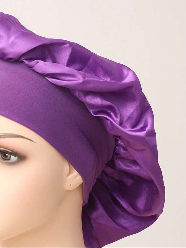 Satin Silk Hair Jumbo Size For Sleeping Satin Stretchy Tie Band For