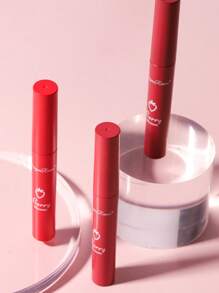 Dragon Ranee 3入組草莓啞光唇彩成套工具,持久絲絨不粘杯子可愛口紅 - 彩色 - 查看 6