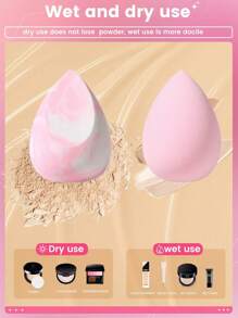 2pcs Makeup Sponge & 2pcs Small Size Makeup Sponge & 2pcs Powder Puff,Makeup,Cheap,Room Decor,Vanity,Travel,Bedroom,Makeup Accessories,Puff,Makeup Blender,Powder Puff,Makeup Sponge,Cheap,Stocking Stuffers,Makeup,Makeup Tools,Cheap Stuff,Gifts,Gifts For Women,Christmas Gifts - Pink - View 6