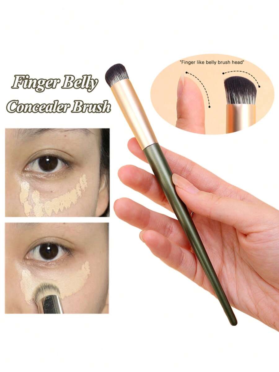 Concealer Brush Foundation Brush Eye Mini Bevel Flat Top Nose Contour Brush 1pc Wooden Handle Concealer,Foundation Brush,Concealer Brush,Blush Brush,Contour Brush,Blush Brush,Bronzer Brush,Powder Brush,Foundation Brush,Blush Brush