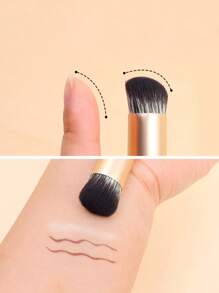 Concealer Brush Foundation Brush Eye Mini Bevel Flat Top Nose Contour Brush 1pc Wooden Handle Concealer,Foundation Brush,Concealer Brush,Blush Brush,Contour Brush,Blush Brush,Bronzer Brush,Powder Brush,Foundation Brush,Blush Brush