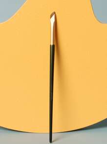 眼线刷，1支装升级款镰刀形眼线刷，斜角眼线刷，眉毛遮瑕刷，眉刷，眼影刷，螺旋刷 - 軍綠色 - 查看 4