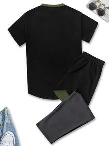 Manfinity Homme Bộ hai mảnh Nam Dây kéo Túi Khối Màu Giải trí - Nhiều màu - Xem 2