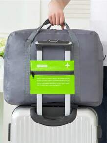 Bolsa de viaje para equipaje de gran capacidad Bolsa de viaje plegable grande - Verde - Ver 2