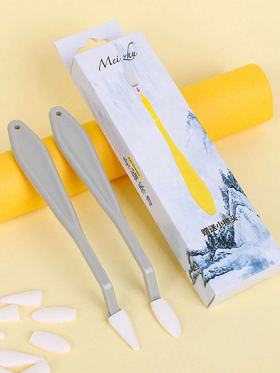 2pcs Stainless Steel Palette Spatula - Grey - View 1