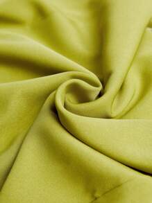 BizChic Chất rắn Chân Váy xẻ Trang phục làm việc - Màu xanh chanh - Xem 10