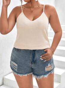 SHEIN Frenchy Plus Twist Back Cami Top