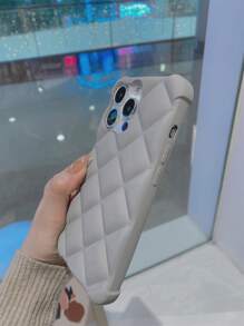 素色衍縫手機殼 - 灰色 - 查看 6