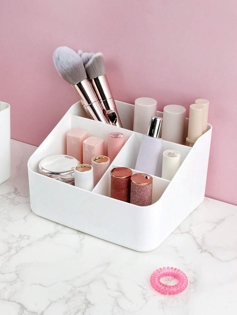 1入組多格桌面收納盒 - 白色 - 查看 1