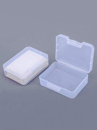 1入組透明名片夾、學校簡約便攜式名片盒