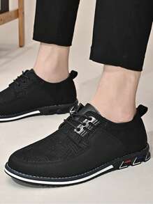 商業黑色男士正裝鞋適用於男士前綁帶德比鞋 - 黑色 - 查看 2