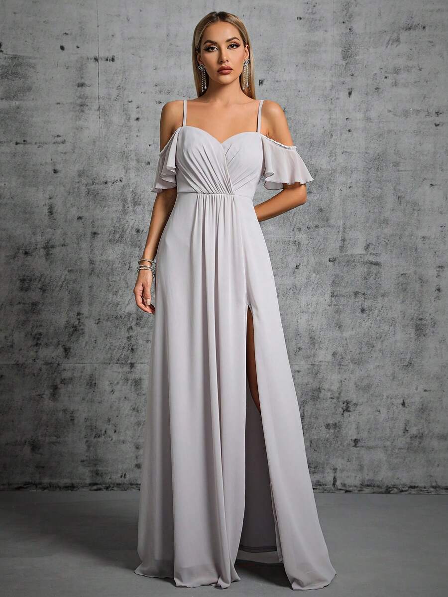 Váy phù dâu - Xám - Xem 1