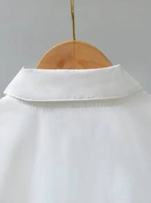 SHEIN 男孩前蝴蝶結襯衫和背帶褲