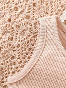 Bebé 3 piezas Top tank tejido de canalé - Multicolor - Ver 4