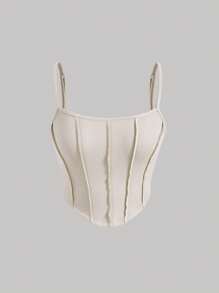 SHEIN x Marika Sila SHEIN MOD Solid Crop Cami Top