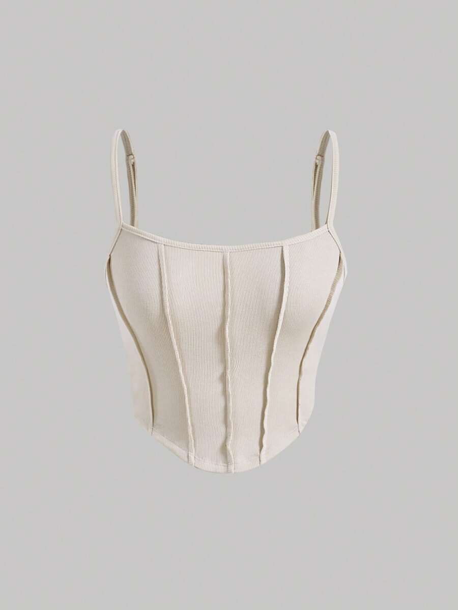 SHEIN x Marika Sila SHEIN MOD Solid Crop Cami Top