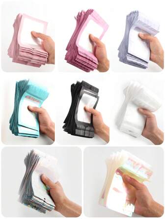 20入組/套鐳射自鎖可重新密封禮品袋適用於首飾類收納