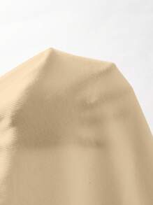 SHEIN BASICS Áo khoác và áo lót dành cho xe tăng nữ màu trơn Giải trí - Màu be - Xem 3