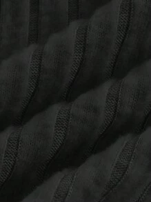 SHEIN MOD Black Date Night Tops Summer Solid Crop Cami Top - Black - View 4