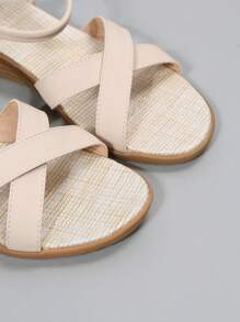 Women Criss Cross Ankle Strap Wedge Sandals, Elegant Sandals