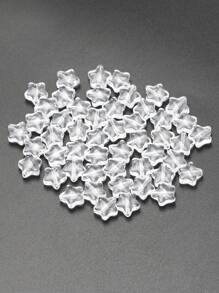 50pcs/set Clear Star Bead For DIY Bracelet Making