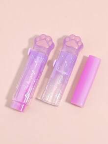 1 Chân Mèo Thiết Kế Kéo Đẩy Tẩy, Dễ Thương Di Động Bút Chì Đa Năng Tẩy Cho Văn Phòng, Trường Học, Vẽ - Màu tím - Xem 5