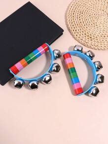 1入組塑料手鈴，現代撞色家用手鈴 - 藍色 - 查看 1