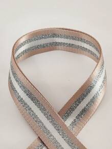 New Bright Silver Line Wide Strap Luggage Accessories Bag Strap Crossbody Long Strap - Multicolor - View 3