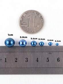 10克包裝3-10mm Abs人造珍珠圓形塑料壓克力間隔珠,適用於diy珠寶製作 - 彩色 - 查看 4