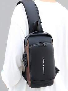 Túi Đeo Chéo Chống Trộm Có Cổng Sạc USB Túi Đeo Chống Xước Chống Nước - Nhiều màu - Xem 4
