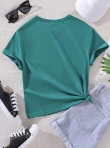 SHEIN Mädchen T-Shirt mit Cartoon Grafik