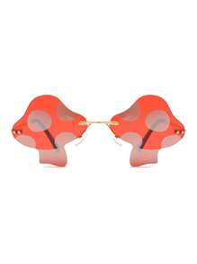 MEIRONG 1副女士蘑菇細節太陽眼鏡適合派對 - 彩色 - 查看 2