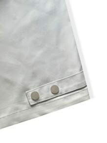 Manfinity Hombres Shorts con bolsillo oblicuo de cintura con cordón - Gris - Ver 5