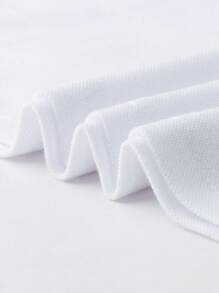 Manfinity Homme Men Striped Trim Polo Shirt - White - View 3