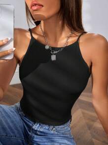 SHEIN EZwear Top de tirantes sólido