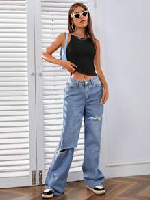 SHEIN EZwear Top de tirantes sólido