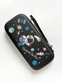 Cartoon Astronaut Print Storage Bag Compatible With Nintendo Switch - Multicolor - View 2