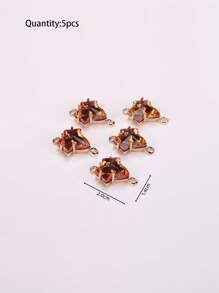 5 Cái/bộ Nhiều Màu Nhiều Mặt Nhân Tạo Hạt Thủy Tinh Pha Lê Cho Vòng Cổ, Vòng Tay Làm - Nhiều màu - Xem 3