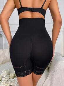 Hook And Eye Shapewear Shorts - Black - View 2