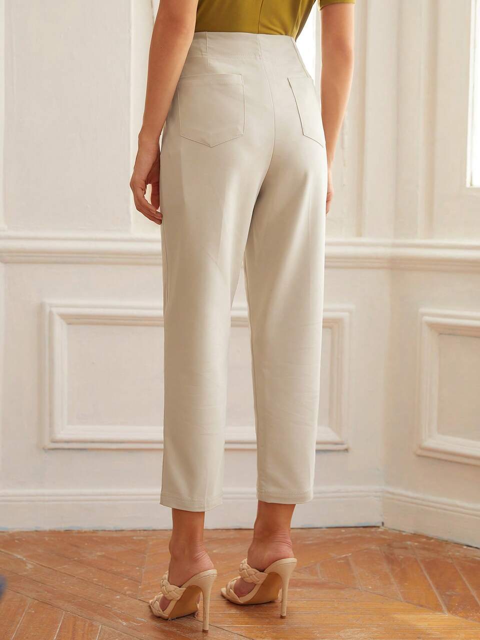 TAPERED CROPPED PANTS