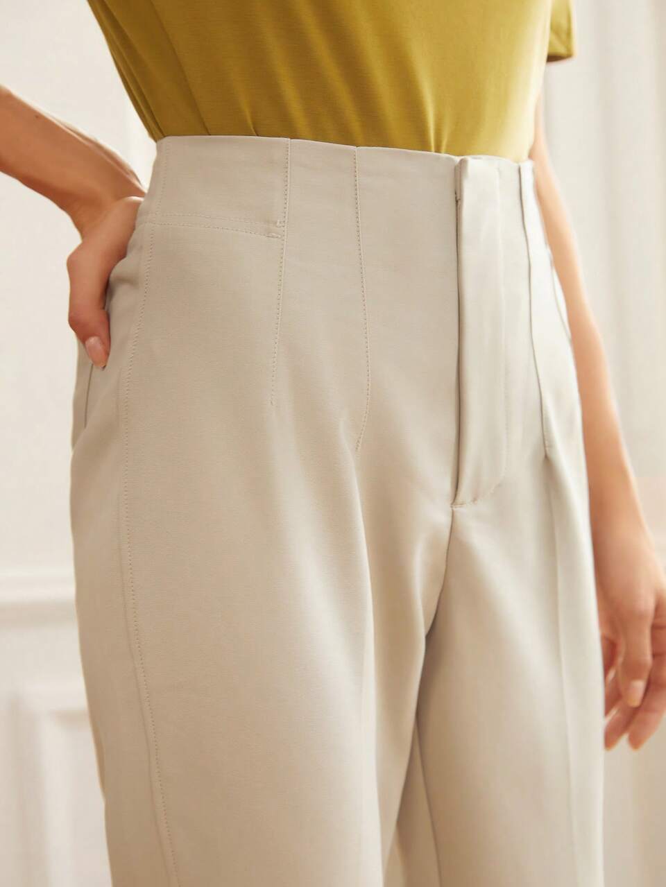 TAPERED CROPPED PANTS