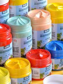 1入組100毫升/300毫升丙烯顏料，專業多用途丙烯顏料，適合學生，繪畫 - 棕色 - 查看 6