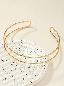 Minimalist Cuff Choker - Yellow Gold - View 2